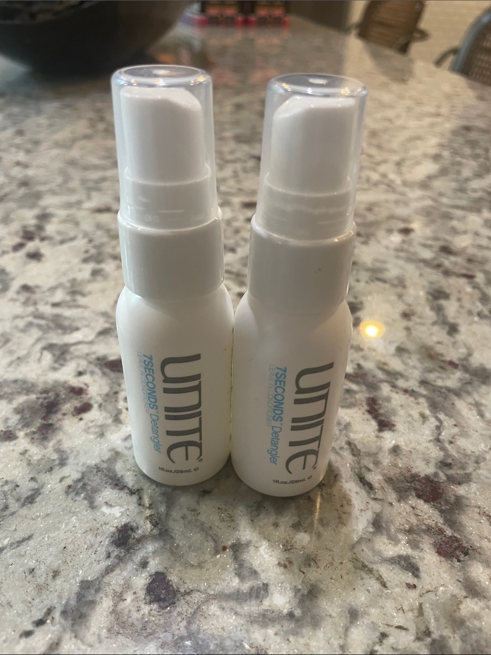 UNITE 7SECONDS Detangler Spray Duo - White lot of two 1 oz each NEW